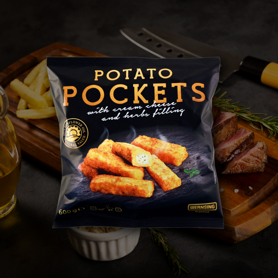 Potato Pockets with Cream Cheese & Herbs